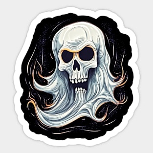 Eerie Halloween Ghoul Art - Spooky Season Delight Sticker